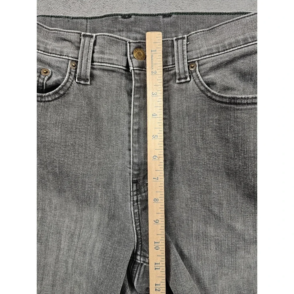 L.L.Bean BeanFlex Classic Fit‎ Jeans 32x28 Black Stretch Straight Leg 511182